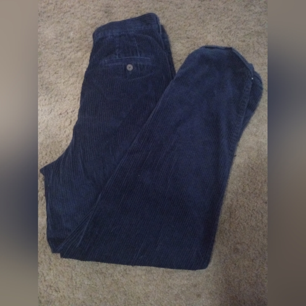 Vintage Eddie Bauer Corturoy Blue Pants Women's 14